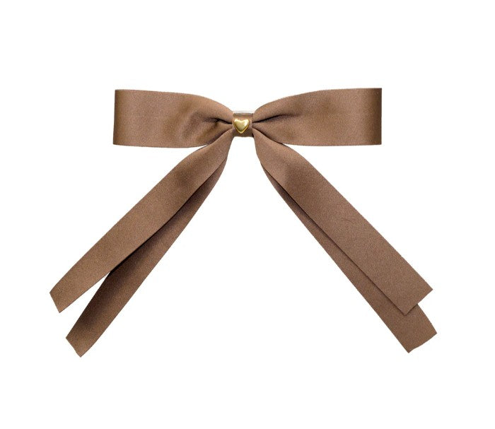 Emi Jay Bow Barette Toasted Sugar