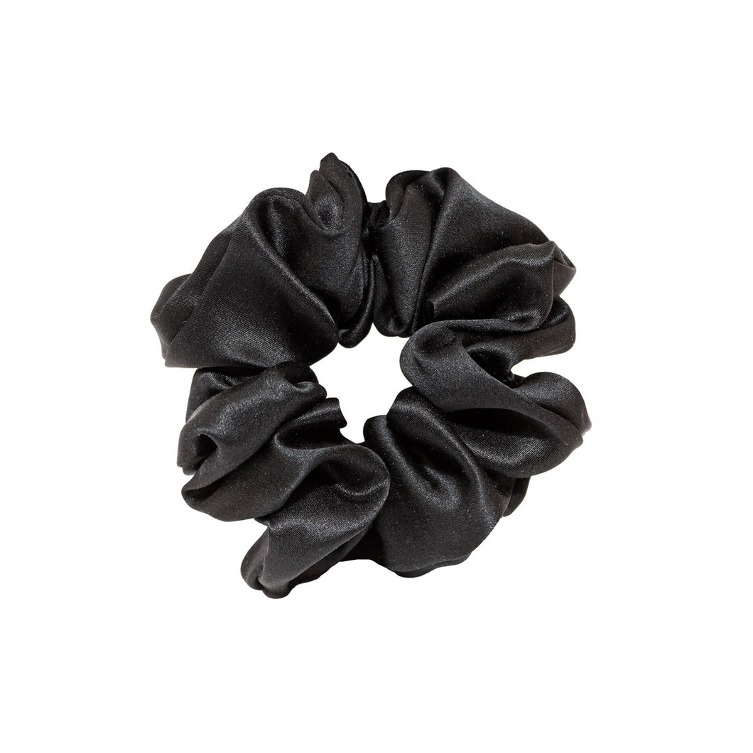 Emi Jay Silk Scrunchie - Night Owl Black