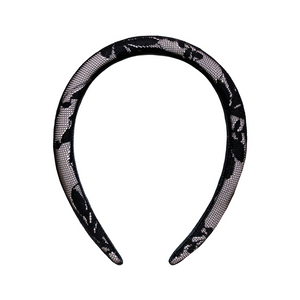 Emi Jay Headband Black Lace