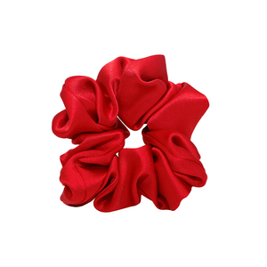 Emi Jay Silk Scrunchie - Cherry Red