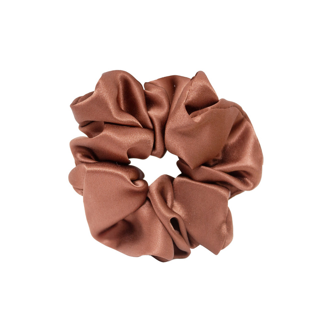 Emi Jay Silk Scrunchie - Copper Brown